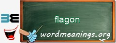WordMeaning blackboard for flagon